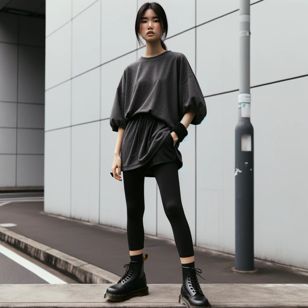 Rocking Dr. Martens with Athleisure Style
