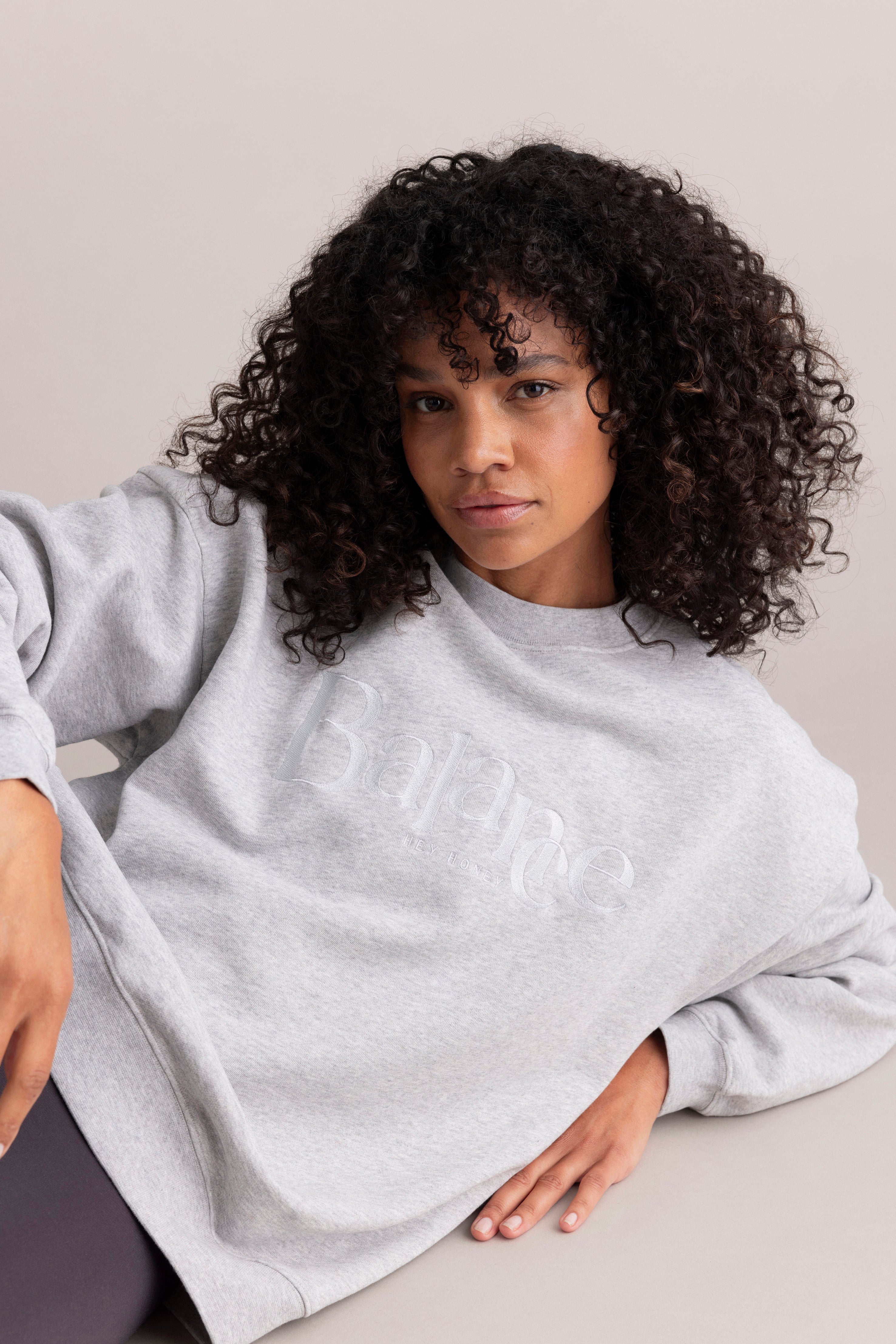 Sweatshirt Balance Grey Melange | Hey Honey & Active Wear