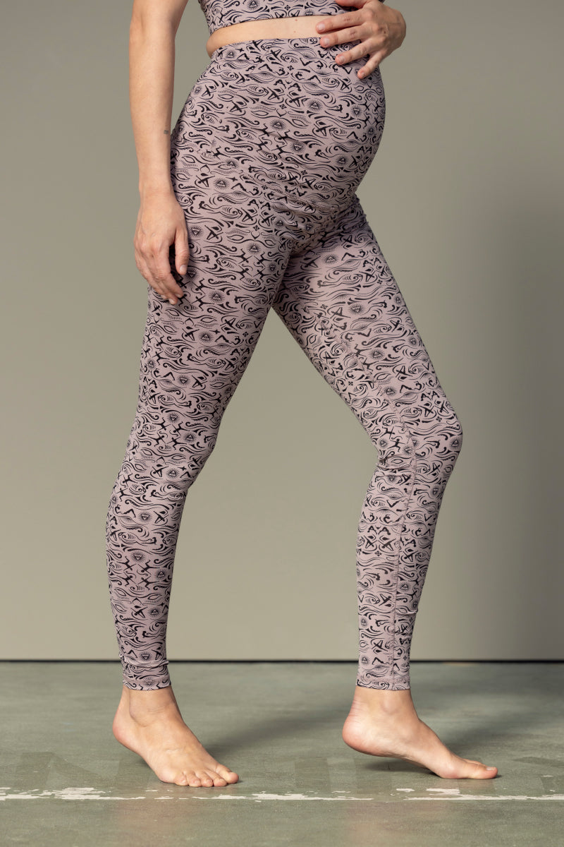 Maternity Leggings Samadhi Dove | Hey Honey Yoga & Active Wear