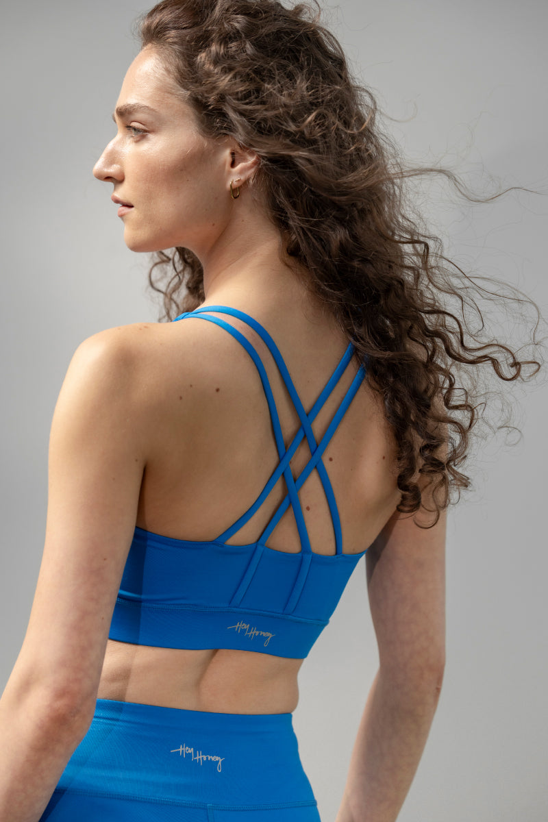 Criss-Cross Bra Unicolor | Hey Honey Yoga & Active Wear