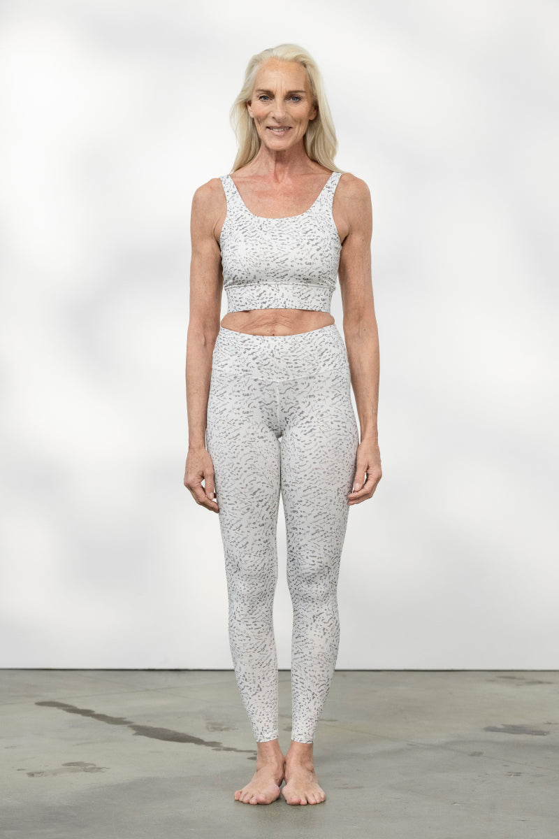 Leggings Feather White | Hey Honey Yoga & Active Wear