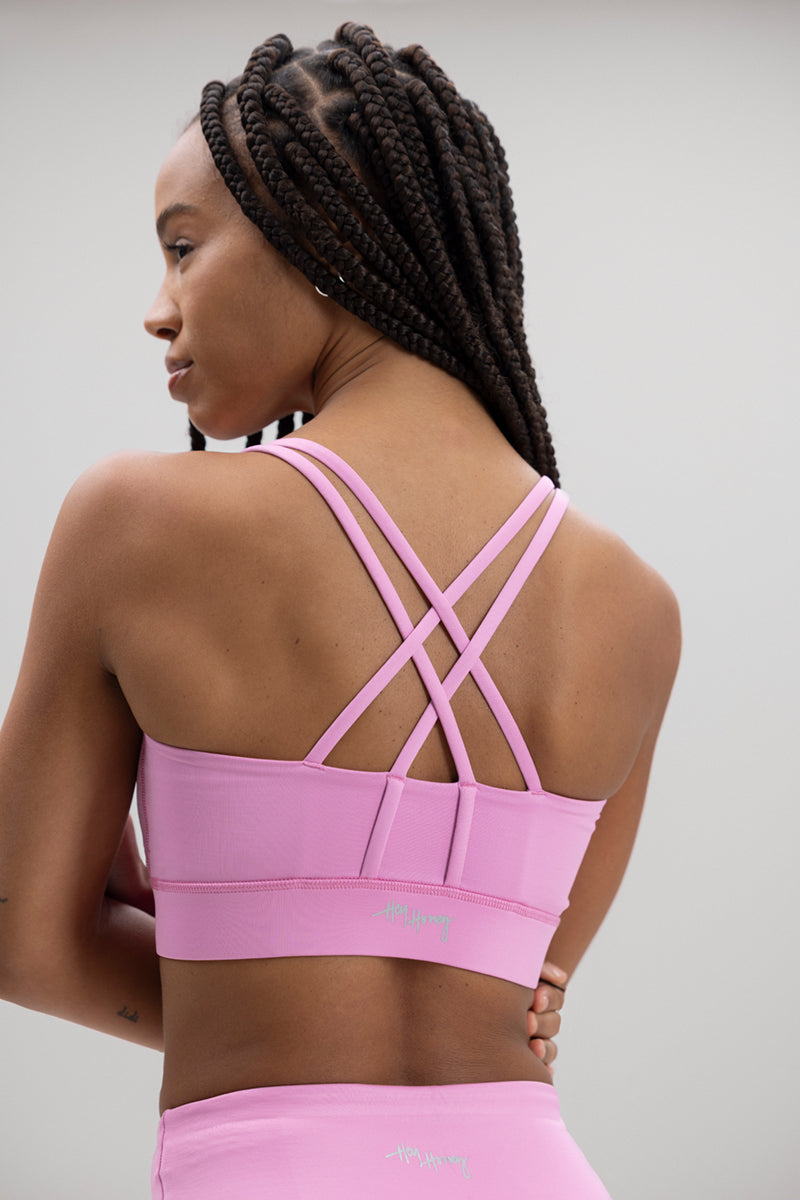 Criss-Cross Bra Unicolor | Hey Honey Yoga & Active Wear