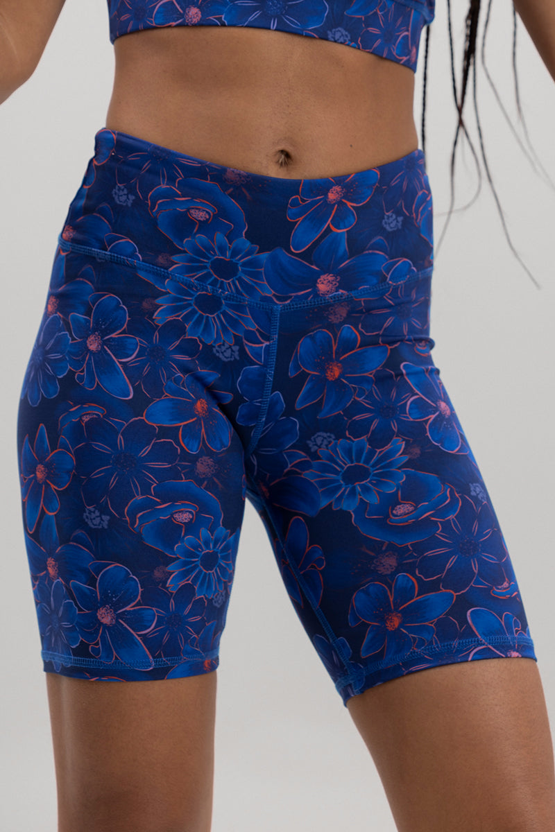 Biker Print Flower Daze | Hey Honey Yoga & Active Wear
