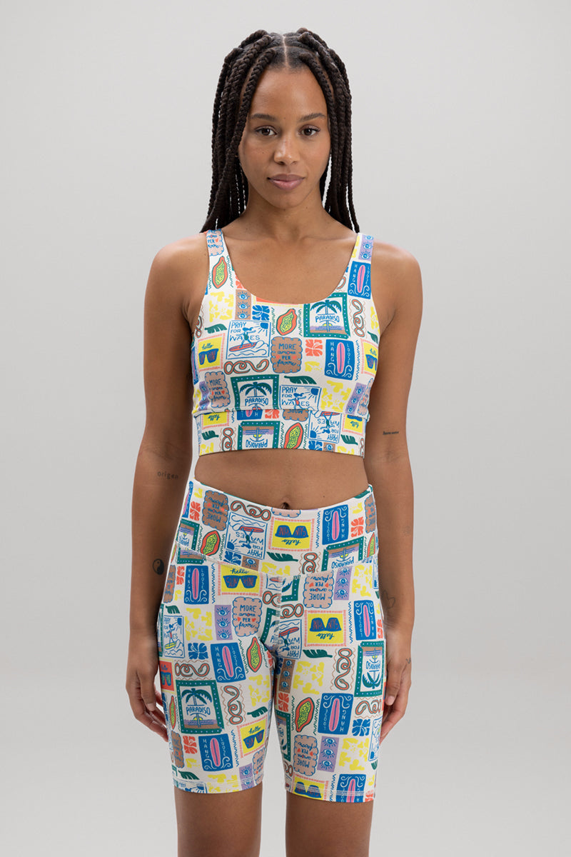 Biker Print Paradiso | Hey Honey Yoga & Active Wear