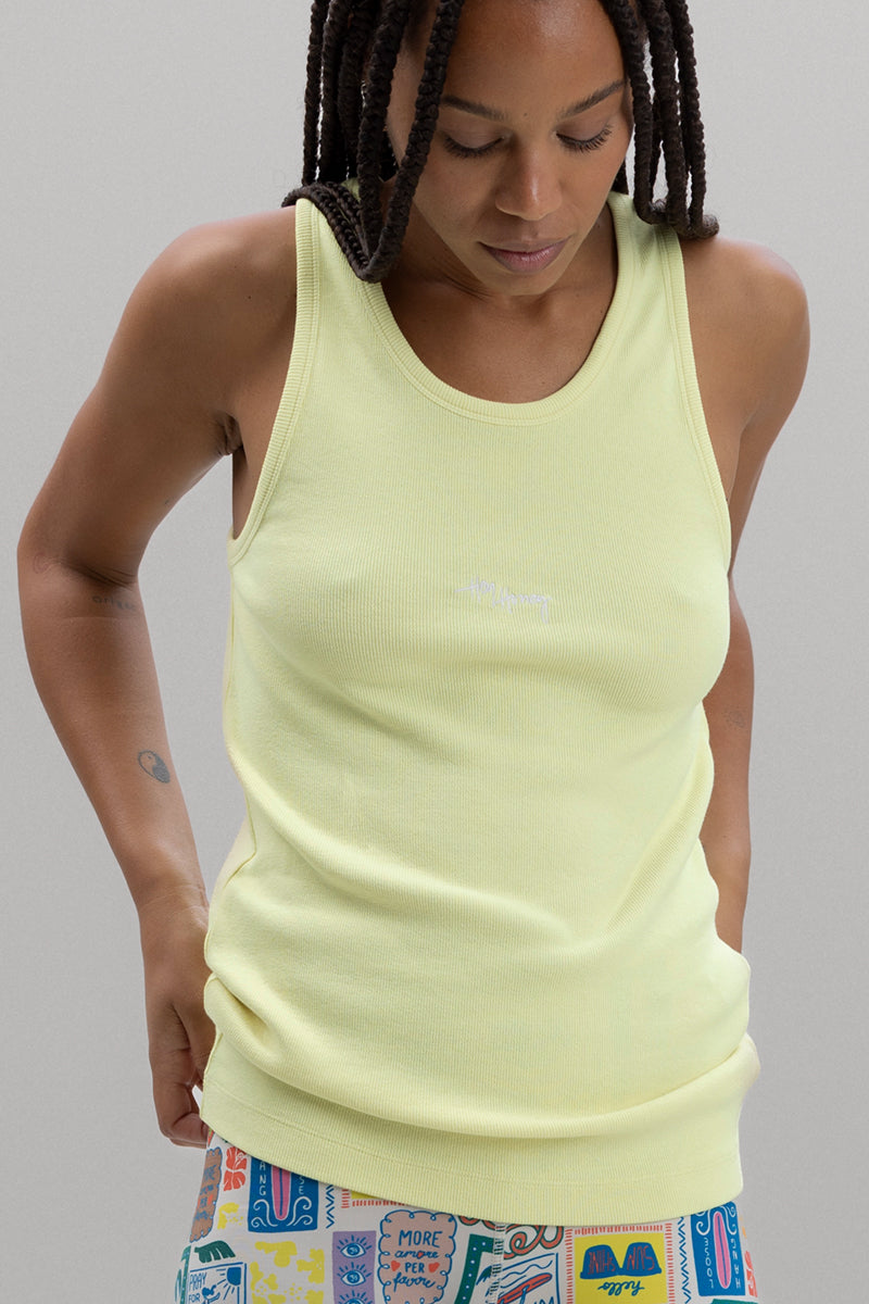 Rib Tank Lemon | Hey Honey & Active Wear