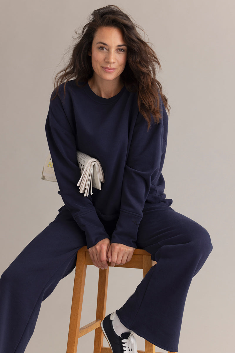 Cozy Sweat Baritone Blue Set | Hey Honey & Active Wear