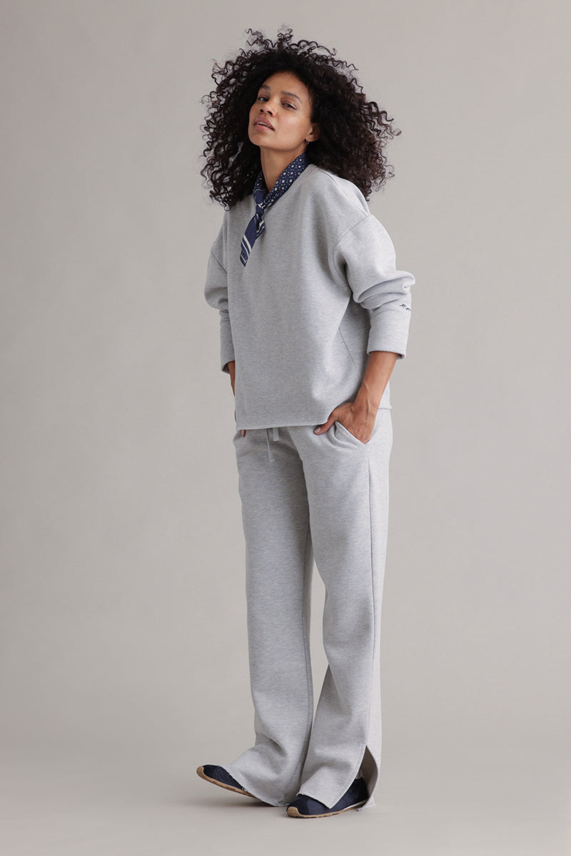 Cozy Sweat Grey Melange Set | Hey Honey & Active Wear