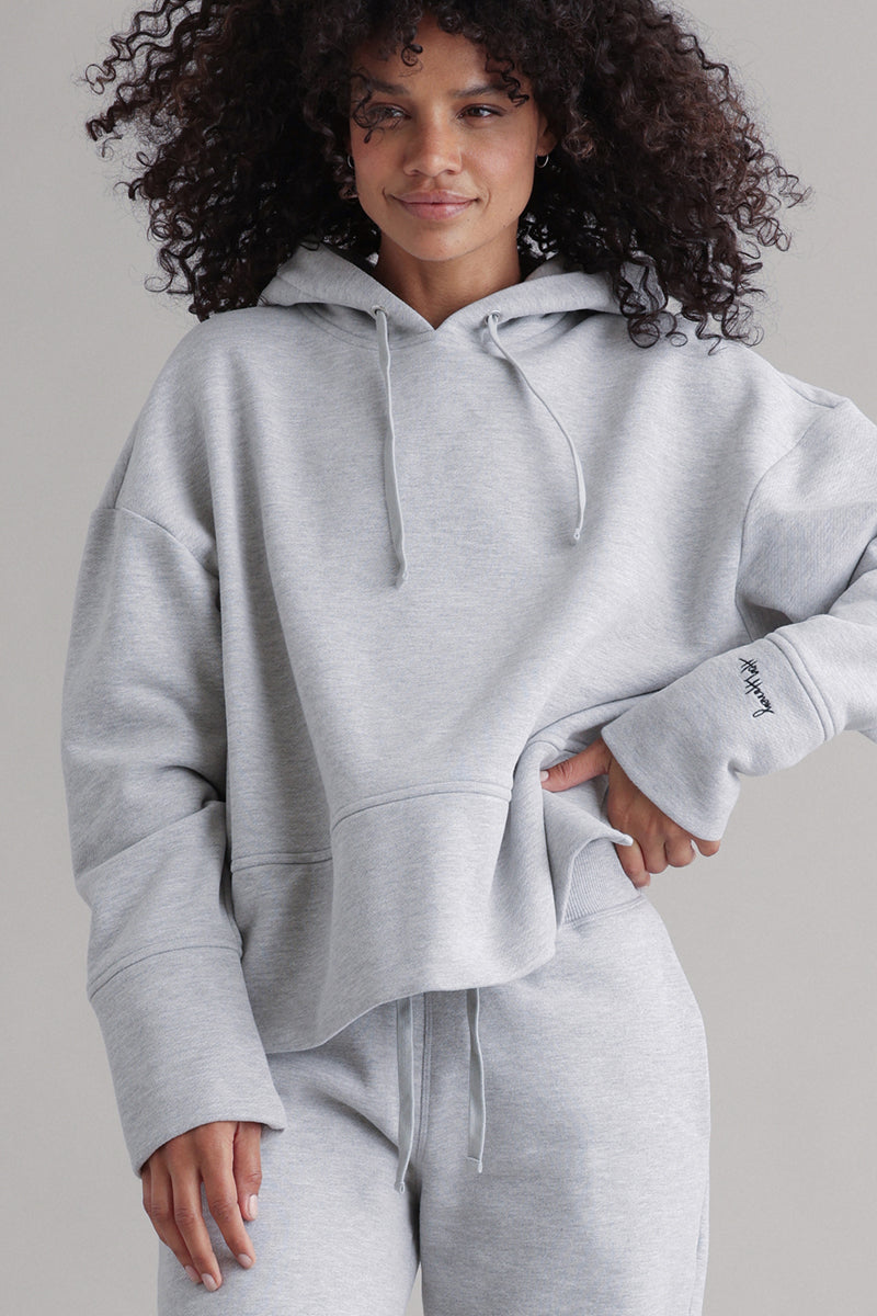 Cozy Sweat Grey Melange Set | Hey Honey & Active Wear