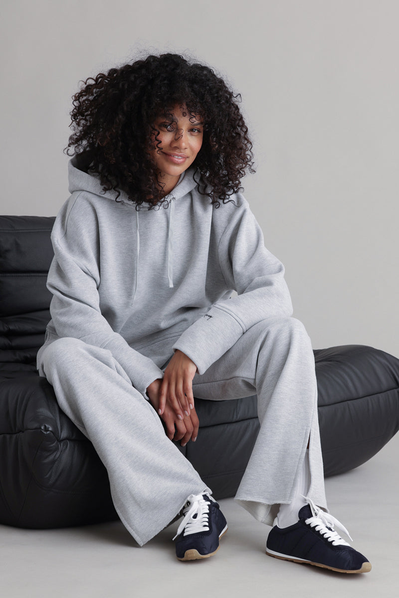 Cozy Sweat Grey Melange Set | Hey Honey & Active Wear