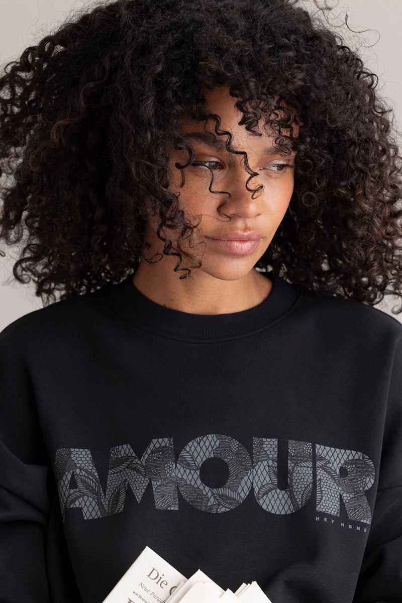Sweatshirt Amour Black | Hey Honey & Active Wear