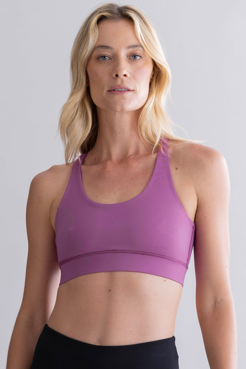 Criss-Cross Bra Striking Purple | Hey Honey & Active Wear