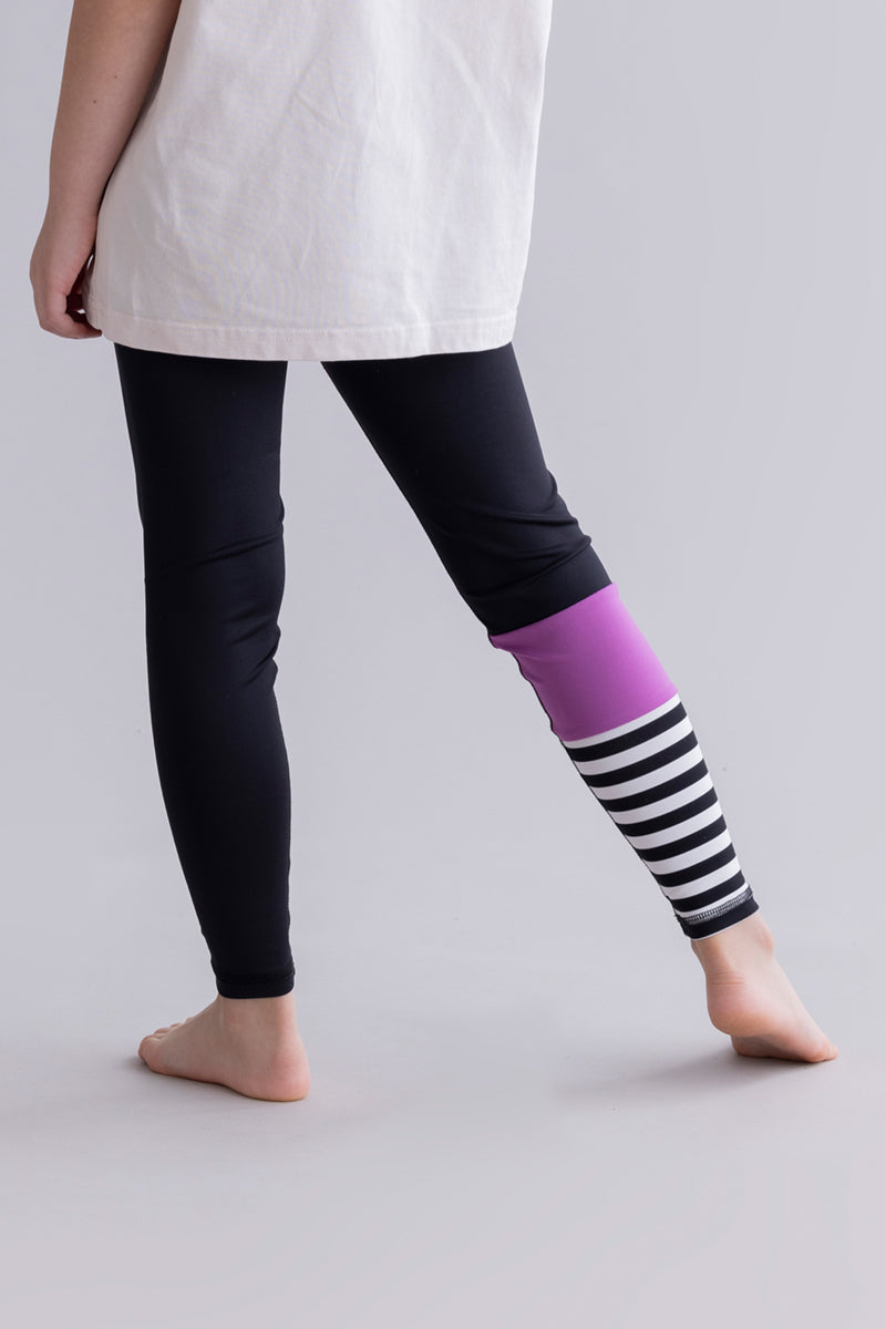 Kids Leggings Surf Style Striking Purple | Hey Honey & Active Wear