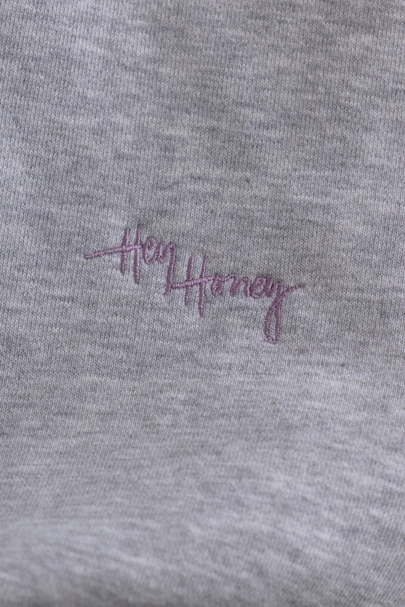 Zip Sweater Grey Melange | Hey Honey & Active Wear