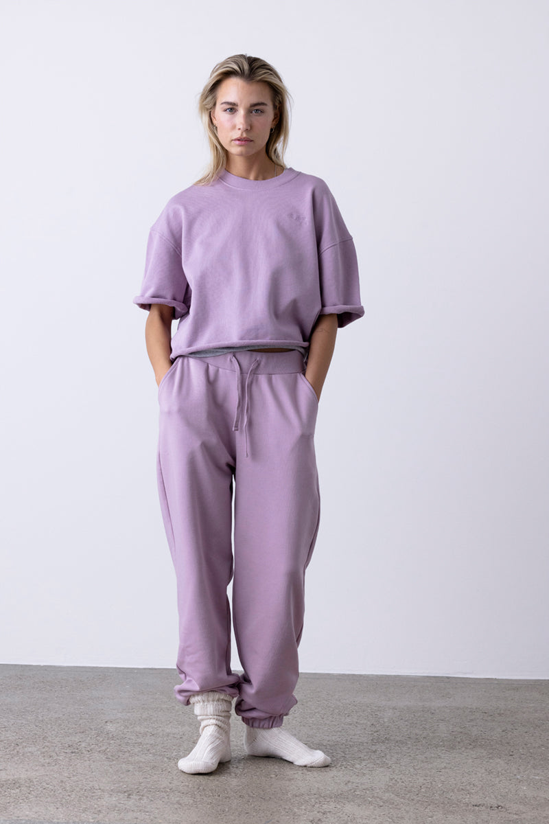 Short Sleeve Sweat Mauve | Hey Honey & Active Wear