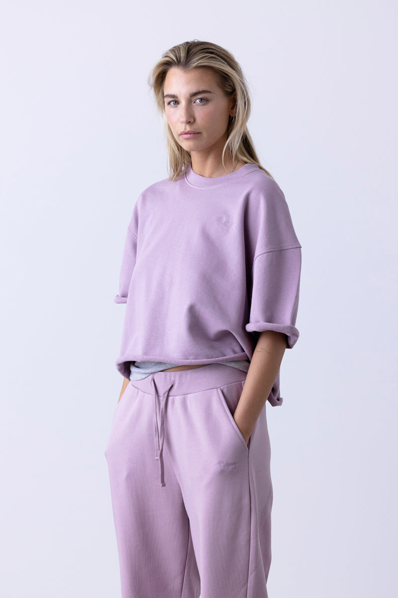 Short Sleeve Sweat Mauve | Hey Honey & Active Wear