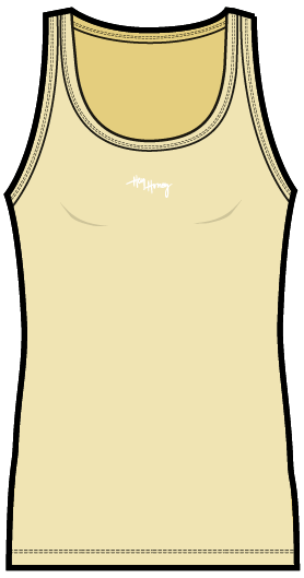 Rib Tank Pastel Yellow | Hey Honey & Active Wear