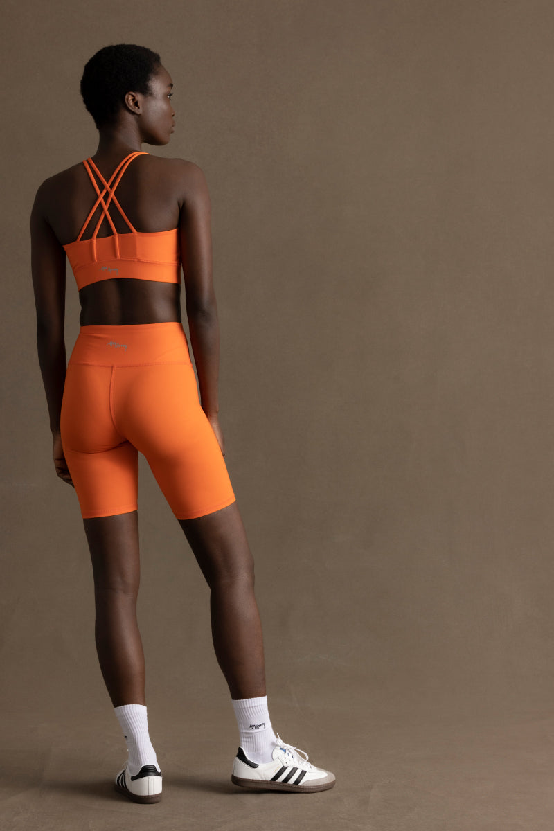 Biker Orange | Hey Honey Yoga & Active Wear