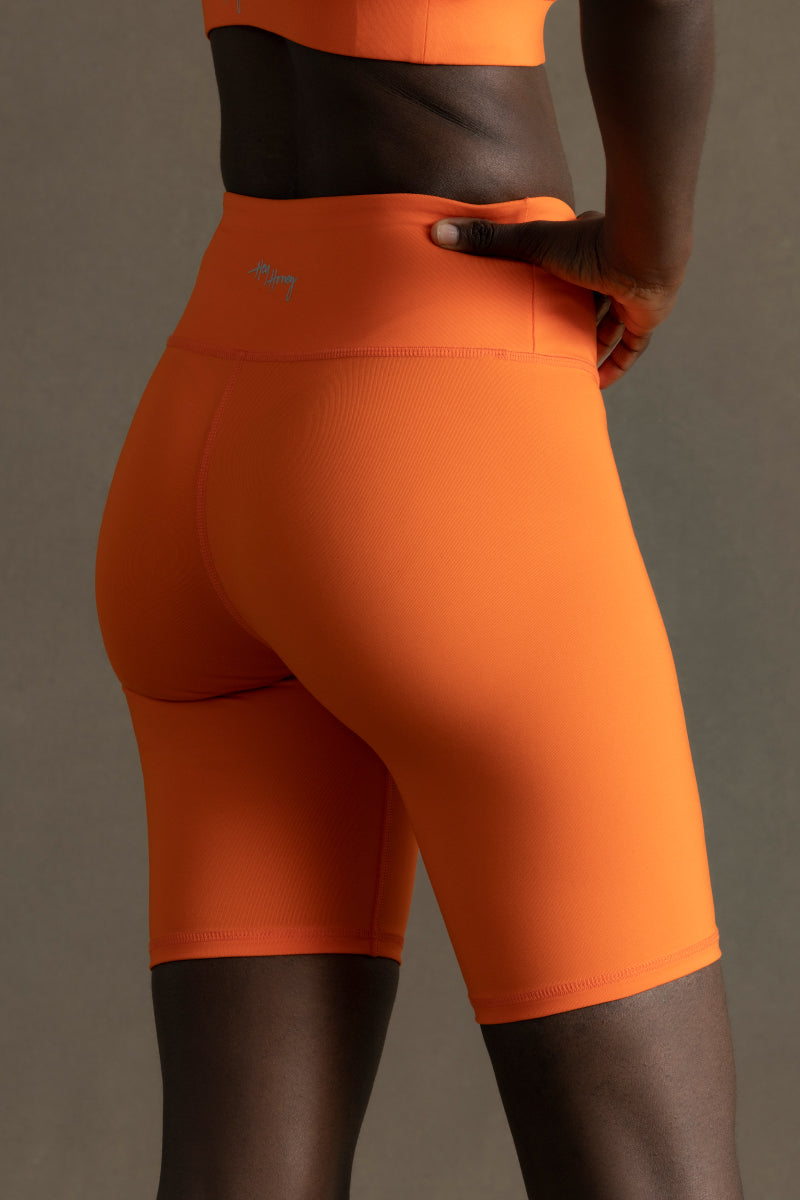 Biker Orange | Hey Honey Yoga & Active Wear