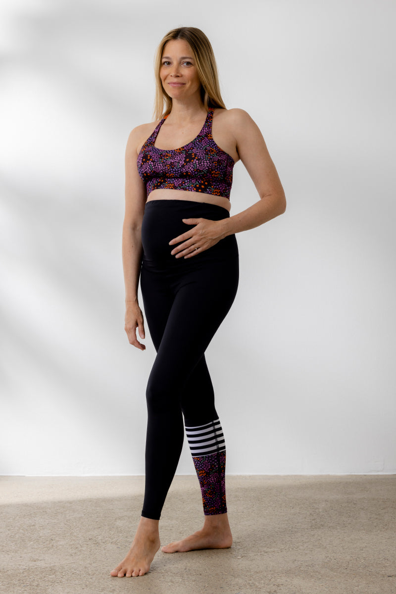 Maternity Surf Style Leggings Millefleurs | Hey Honey Yoga & Active Wear