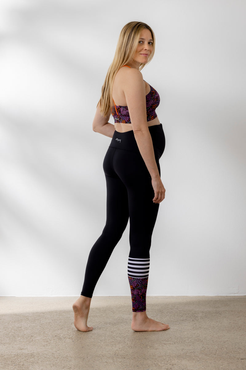 Maternity Surf Style Leggings Millefleurs | Hey Honey Yoga & Active Wear