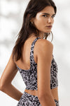 Bustier Print Distorted Animal Magnet | Hey Honey Yoga & Active Wear