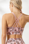Criss-Cross Bra Print Bandana Candy | Hey Honey Yoga & Active Wear