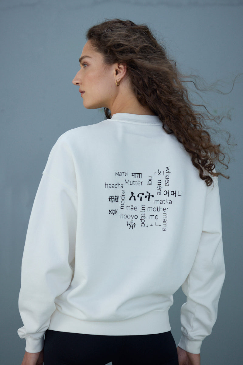 Sweater Mother White | Hey Honey Yoga & Active Wear