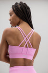 Criss-Cross Bra Rosewood | Hey Honey Yoga & Active Wear
