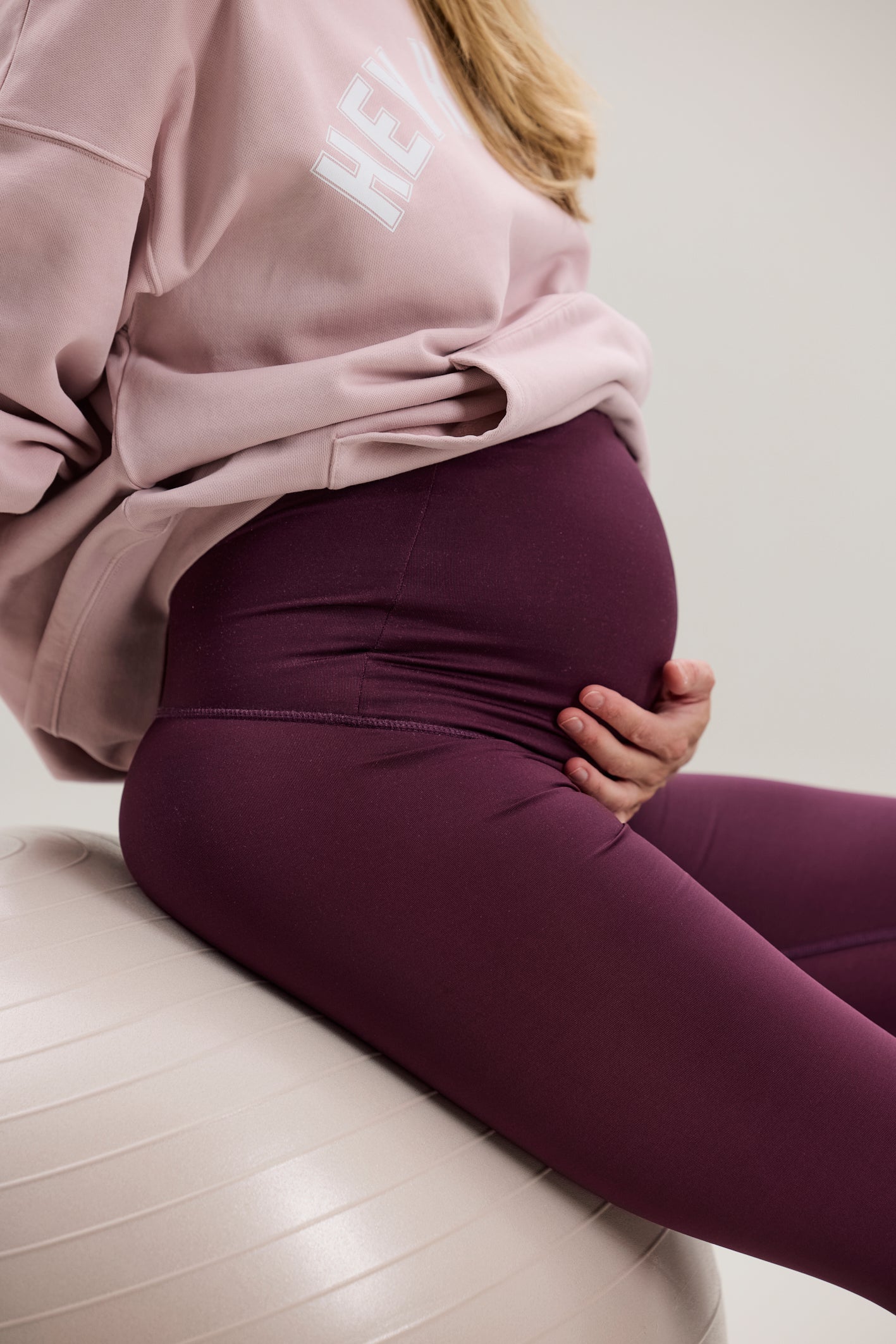 Maternity Leggings Wine | Hey Honey Yoga & Active Wear