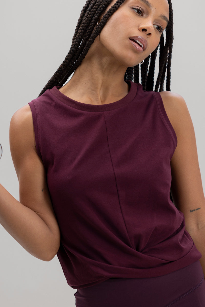 Cropped Top Wine | Hey Honey & Active Wear