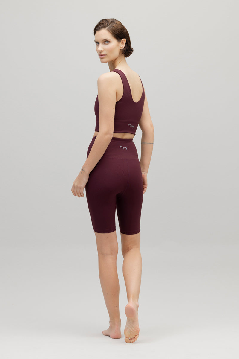 Bustier Ribbed Wine | Hey Honey & Active Wear