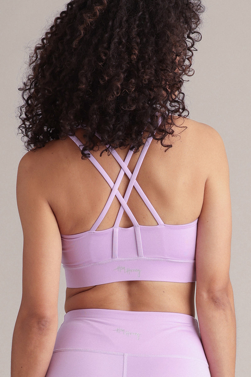 Criss-Cross Bra Lilac Breeze | Hey Honey & Active Wear