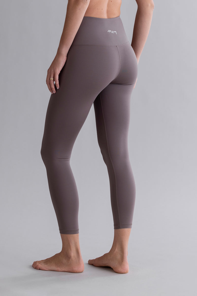 High-Waist Cropped Leggings Cotton Touch Taupe | Hey Honey & Active Wear