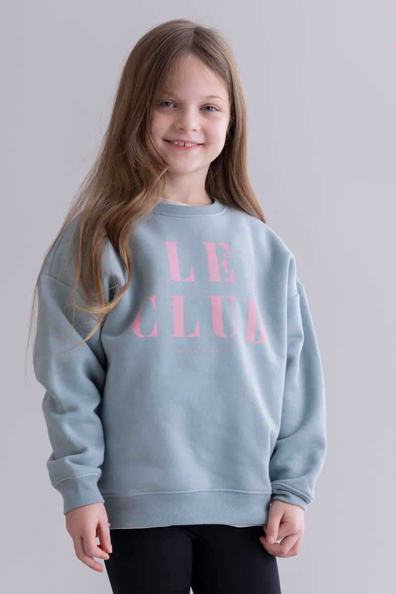 Kids Sweater Le Club Slate | Hey Honey & Active Wear