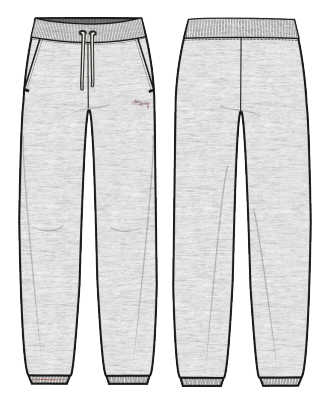 Cuff Sweat Pants Grey Melange | Hey Honey & Active Wear