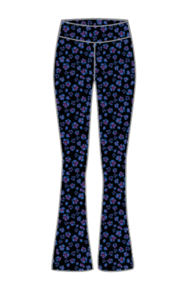 Leggings Flared Wild Violets