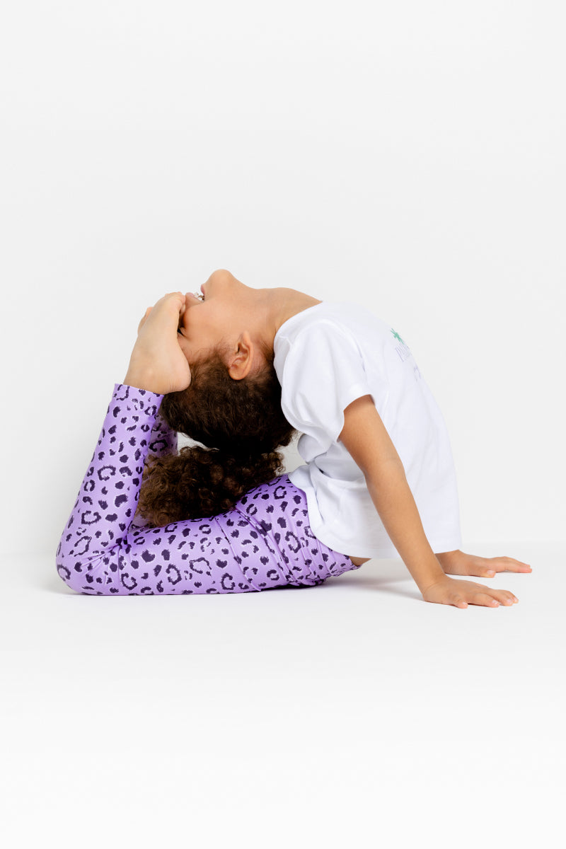 Leggings Leo Lavender Kids | Hey Honey Yoga & Active Wear