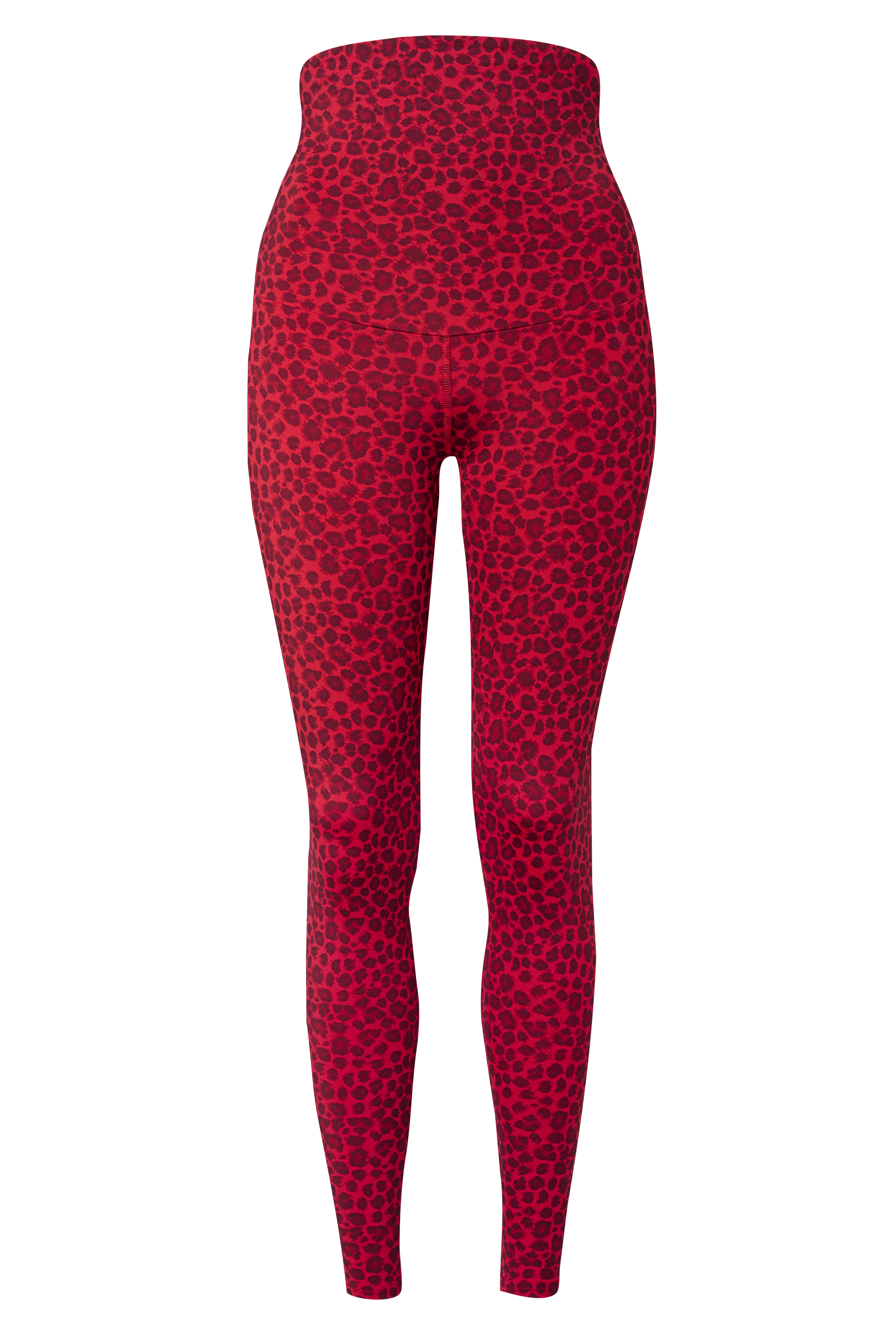 Maternity Leggings Leo Red | Hey Honey Yoga & Active Wear