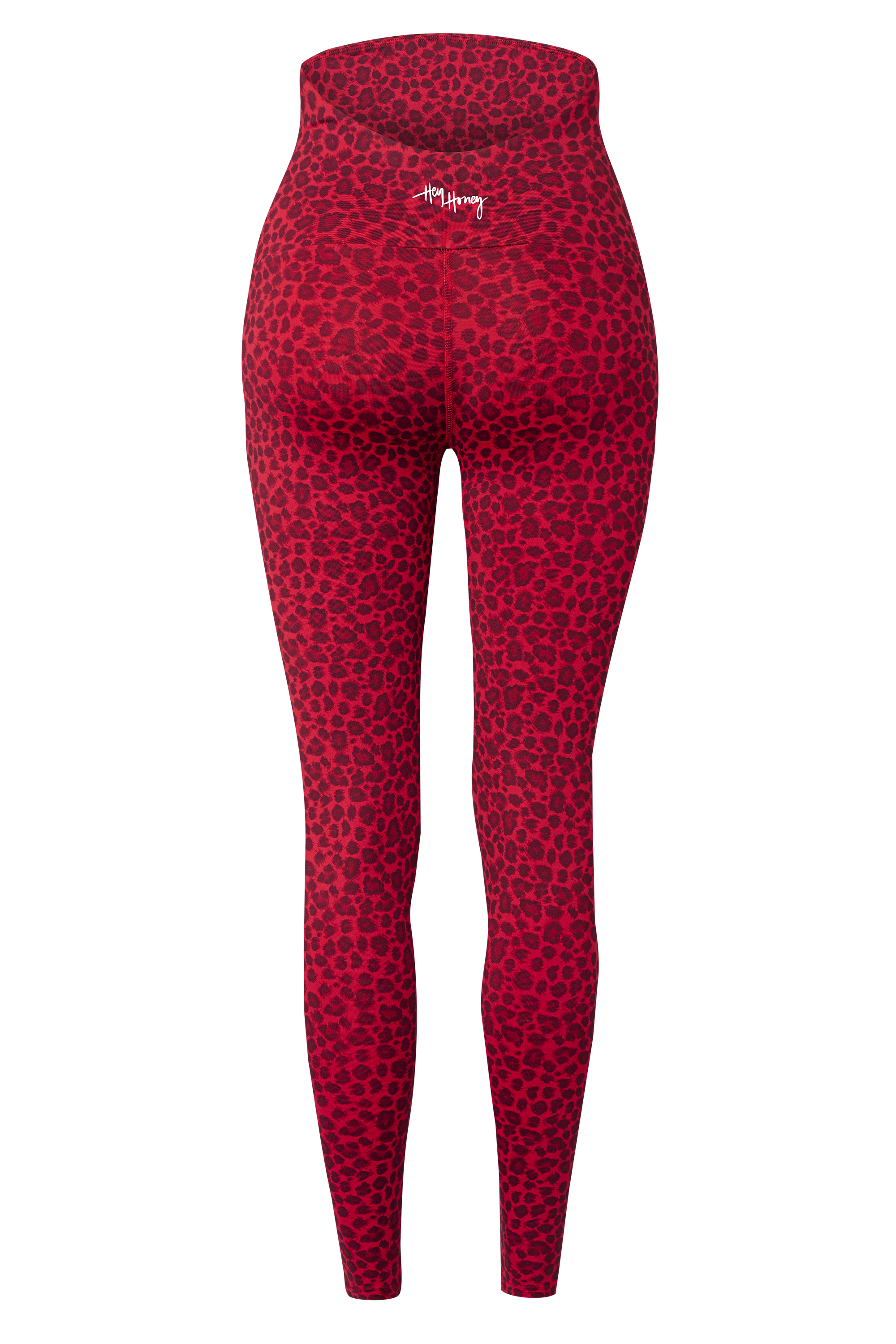 Maternity Leggings Leo Red | Hey Honey Yoga & Active Wear